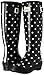 Joules Women's Wellyprint Rain Boot, Cream Spot White, 8 M US