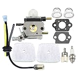 Hipa C1U-K82 C1U-K46 C1U-27 C1U-K17 Carburetor + Air Filter Fuel Line for Echo Mantis SV-4B SV-4B(H) SV-5C SV-5C/1 SV-5C/2 SV-5Ci SV-5Ci/2 SV-5H/2 SV-6 SV-6/1 SV-6/2 Engine Tiller Cultivator