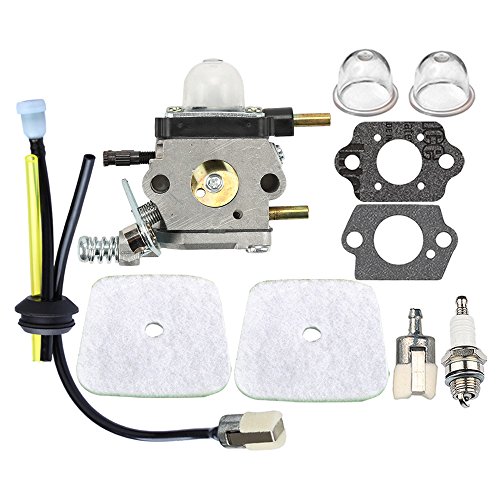 Hipa C1U-K82 C1U-K46 C1U-27 C1U-K17 Carburetor + Air Filter Fuel Line for Echo Mantis SV-4B SV-4B(H) SV-5C SV-5C/1 SV-5C/2 SV-5Ci SV-5Ci/2 SV-5H/2 SV-6 SV-6/1 SV-6/2 Engine Tiller Cultivator