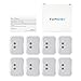 Famidoc Wireless TENS Unit Electrodes - FDEP105 (Newest Non-Irritating Design), 8 Pack Medical Grade Snap Electrode Pads with Premium Gel for FDES105 Series - 100% Satisfaction Guarantee