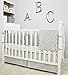 American Baby Company 100% Natural Cotton Sweater Knit Swaddle Blanket, Gray Ogee, Soft Breathable, for Boys and Girls