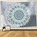 Cootime Mandala Tapestry , Hippie Bohemian Flower Psychedelic Indian Dorm Decor for Living Room Bedroom 51x60 Inches, Green
