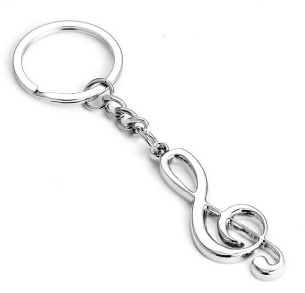 Treble Clef Shaped Keyring
