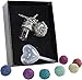 Aromatherapy Necklace Essential Oil Diffuser Locket Pendant w/ Bottle Lava Rock gift kit