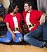Ann Arbor T-shirt Co. Santa Claus Costume | Jumbo Print Novelty Christmas Holiday Humor Ladies' T-Shirt-Ladies, 2XL Red