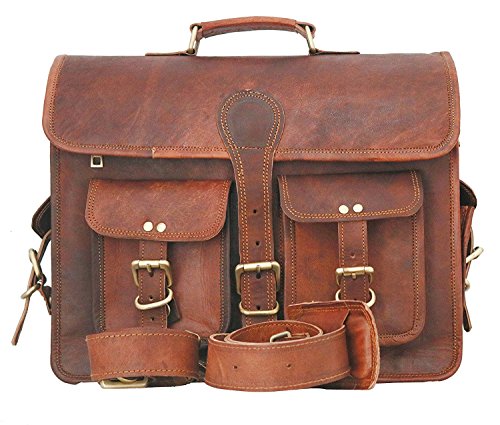 LBH 2 X Motorcycle Side Pouch Brown Leather Side Pouch Classic Saddlebags Saddle Panniers (2 Bags) Summer Sale!`
