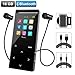 MP3 Player with Bluetooth, Zerofire 16GB Portable Digital Music Player Support FM Radio Photo Browsing Video Play Pedometer Voice Recorder Text Reading with Earphone Armband for Sport Running
