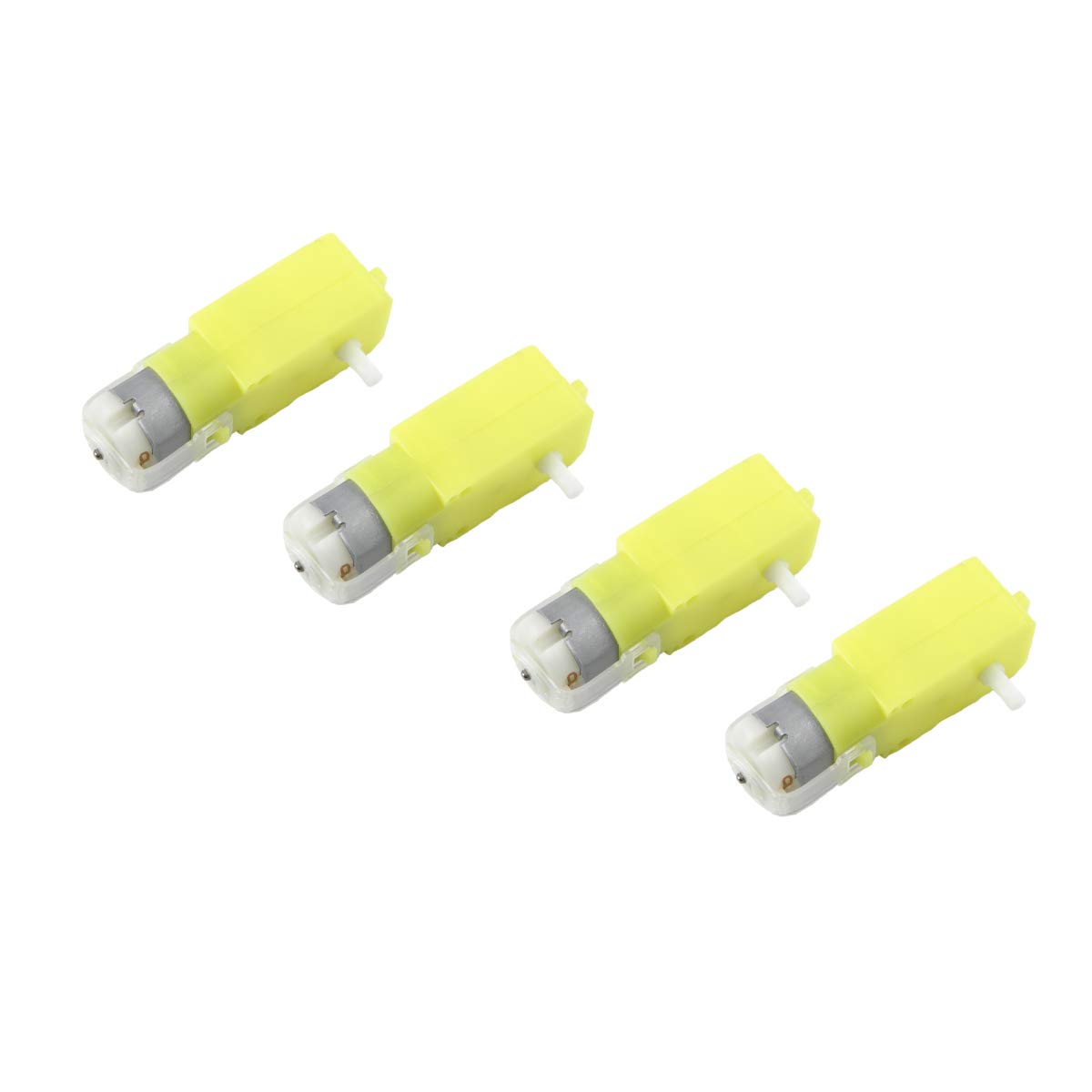 CHANCS DC Motor 1:120 4pcs Single Shaft Magnetic Chassis Motor for Robot Remote Control Car Geared Magnetic Gearbox Engine