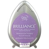 Tsukineko Brilliance Dew Drop Inkpad, Pearlescent Purple