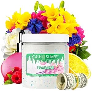 Amazon Com Jewelry Candles Cash Money Slime Surprise Cash Between 2 2500 Fluffy And Sticky Fun Handmade In The Usa Bombshell Toys Games