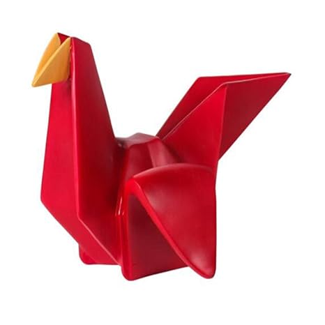 Yigeyi Sculpture Géométrique Origami Animal Salon Meuble De