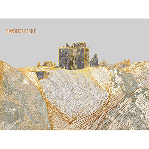 Wee Blue Coo Dunnottar Castle Stonehaven Scotland Ancient Marble Canvas Print