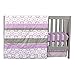 Trend Lab Florence 3 Piece Crib Bedding Set, Can Be Used As A Blanket Or A Playmat for Tummy Time, Includes Quilt, Fitted Crib Sheet and Skirt