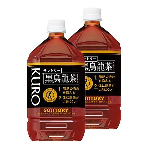 [トクホ] サントリー 黒烏龍茶 1LPET×12本×2ケース