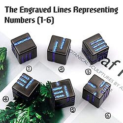 D6 Metal Dice Set, HNCCESG 6 Sided Dice 6 Pieces