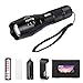 LED Tactical Flashlight, OTYTY 1000 Lumens T6 Portable Outdoor Water Resistant Torch, Adjustable Focus and 5 Light Modes with 18650 2200mAh 3.7V Rechargeable Li-ion Battery
