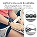 R-fun Band Compatible with Apple Watch 42/44mm Women and Men, Soft Silicone Replacement Wristband for Apple iWatch Series 4, Series 3, Series 2, Series 1, Sport, Edition (Black/Gray+Black/Yellow)