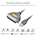 UGREEN USB to IEEE1284 CN36 Parallel Printer Cable Adapter 6FT