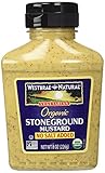 Westbrae Mustard Stone Ground No Salt 8.0 OZ(Pack of 3)