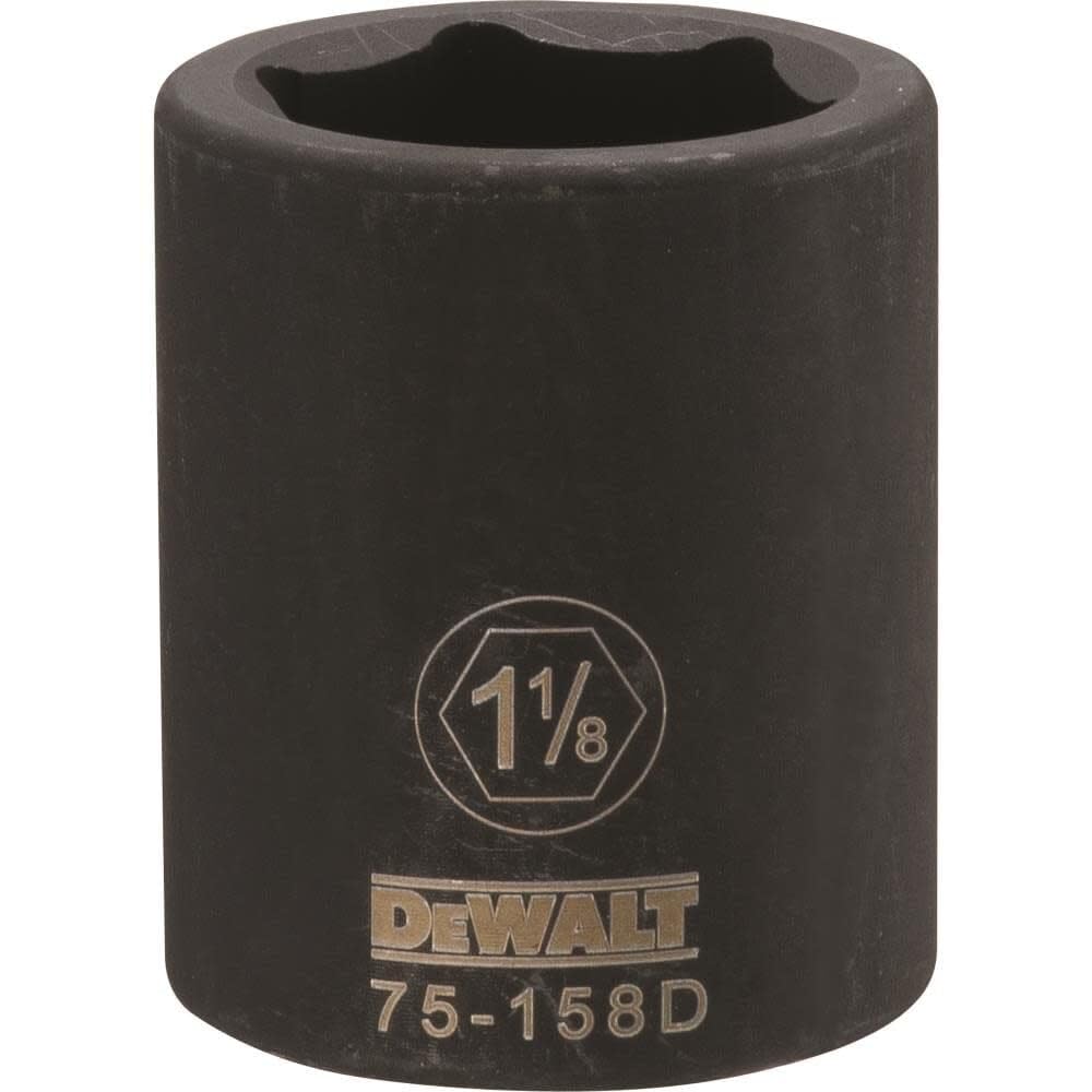 DEWALT 3/4" Drive Impact Socket 6 PT 1 1/8
