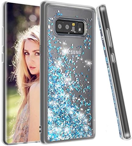 Galaxy Note 8 Case, Soundmounds Luxury Glitter Sparkle Bling Designer TPU Case [Slim Fit, Hard Back Cover] Shining Fashion Style for Samsung Galaxy Note 8 (2017 release) (Black)