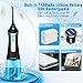 Cordless Water Flosser Oral Irrigator, Nicefeel 300ML 2 Tip Case Portable and Rechargeable Water Flossing for Travel, IPX7 Waterproof 3 Mode Teeth Cleaner with Tongue Cleaner, 4 Jet Tips for Home
