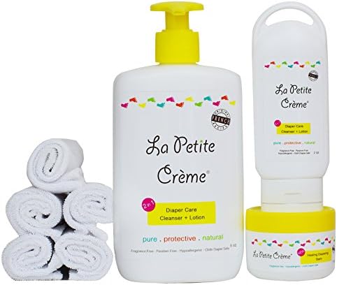 La Petite Creme - French Diapering - Baby Shower Bundle (with cloth wipes)