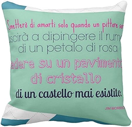 Cuscino Personalizzato 40x40 Frase Canzone Jim Morrison The Doors Smettero Di Amarti Quando Un Pittore Rock 1 Cuore Amore Idea Regalo Amazon It Casa E Cucina