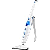 PurSteam Steam Mop, SY105, Hard Wood Floor Cleaner, Carpet Cleaner, Swivel Mop Head, 2 Washable Mop Pads, Turquoise/White