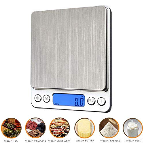 Businda Weight Gram Scale Digital Pocket Scale, Digital Weight Grams Scale, Food Scale, Jewelry Scale Black, Kitchen Scale (3kg/0.1g)