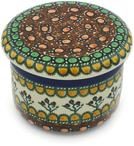 Click Here to See More Images Polish Pottery Golden Pastures French Butter Dish