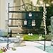 Huji Black Jewelry Organizer Rack Earring Holder Necklace Bracelet Stand Display Storage (1 Pack, Steel Earrings Holder)
