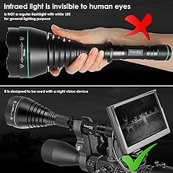 UniqueFire T75 IR Flashlight Kit 940nm Infrared