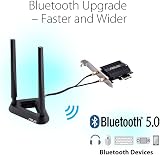 ASUS PCE-AX58BT Wi-Fi 6 AX3000 PCIe Adapter Bluetooth 5 MU-MIMO 160MHz 2.4/5G view 3