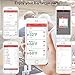 Meat Thermometer Bluetooth - CHUGOD BBQ Cooking Thermometer Wireless Remote Digital Cooking Food Meat Thermometer with 3 Probes for Smoker Grilling Oven Kitchen(Carrying Case Included)
