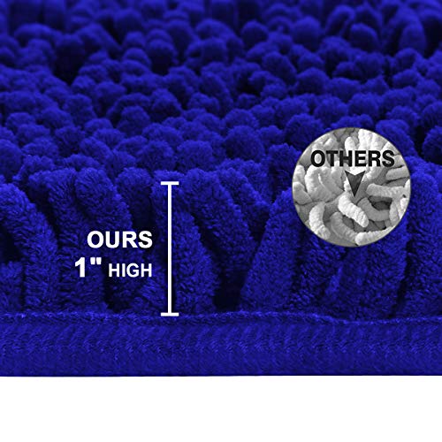 HOMEIDEAS 3 Pieces Bathroom Rugs Set Ultra Soft Non Slip and Absorbent