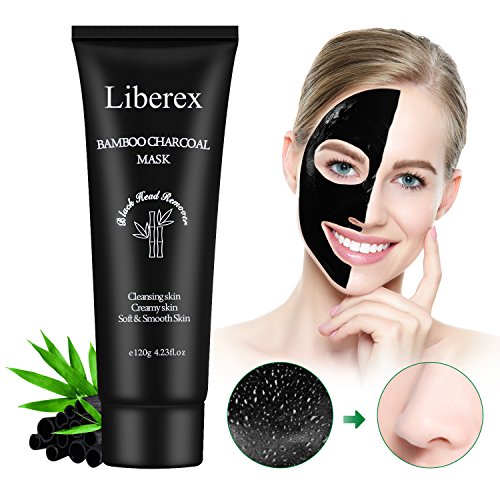 Blackhead Remover Mask - Liberex 4.23 FL OZ Charcoal Peel Off Black Mask, Purifying and Deep Cleansing Facial Pores