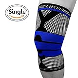 SARKI Knee Brace (Single) -7mm Neoprene Compression & Support Knee Sleeve for Squats, Arthritis Relief & Muscle Recovery, Anti-Slip for Weightlifting, Cross-fit, Running, Basketball, Both Men & Women