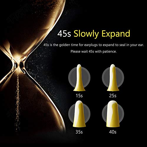 AMTOOCH Ultra Soft Foam Earplug, 32dB Highest NRR, 50 Pairs, for Hearing Protection, Noise Reduction, Hunting Season, Sleeping, Snoring, Working, Shooting, Travel, Concert