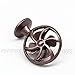 Odoria 1/12 Miniature Fan Dollhouse Decoration Accessories, Bronze