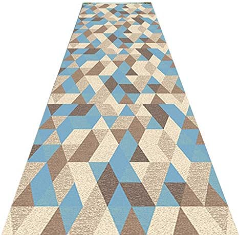 ZAQI 60/80/90/120 cm Wide Runner Area Rug, Grid Modern Carpet, Indoor Bedroom Hallways Entrance Nursery, Custom Size (Size : 80×250cm)
