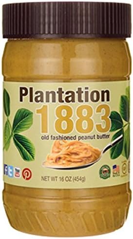 Plantation 1883 Old Fashioned Peanut Butter 16 Ounce (454 grams) Jar
