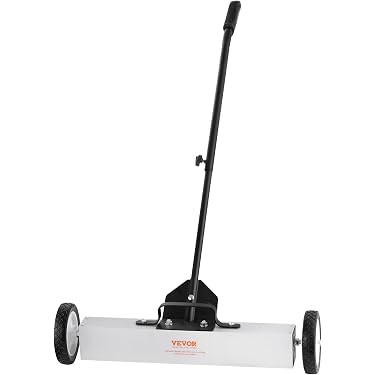 TUFFIOM 18 45 LBS Capacity Rolling Magnetic Sweeper Floor Pickup with Release