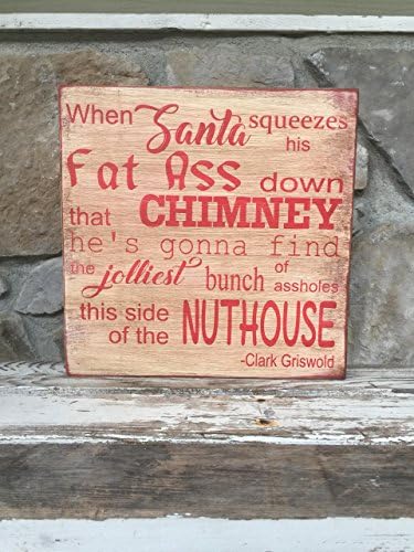 Clark Griswold Christmas vacation sign- 12"x12" wood sign