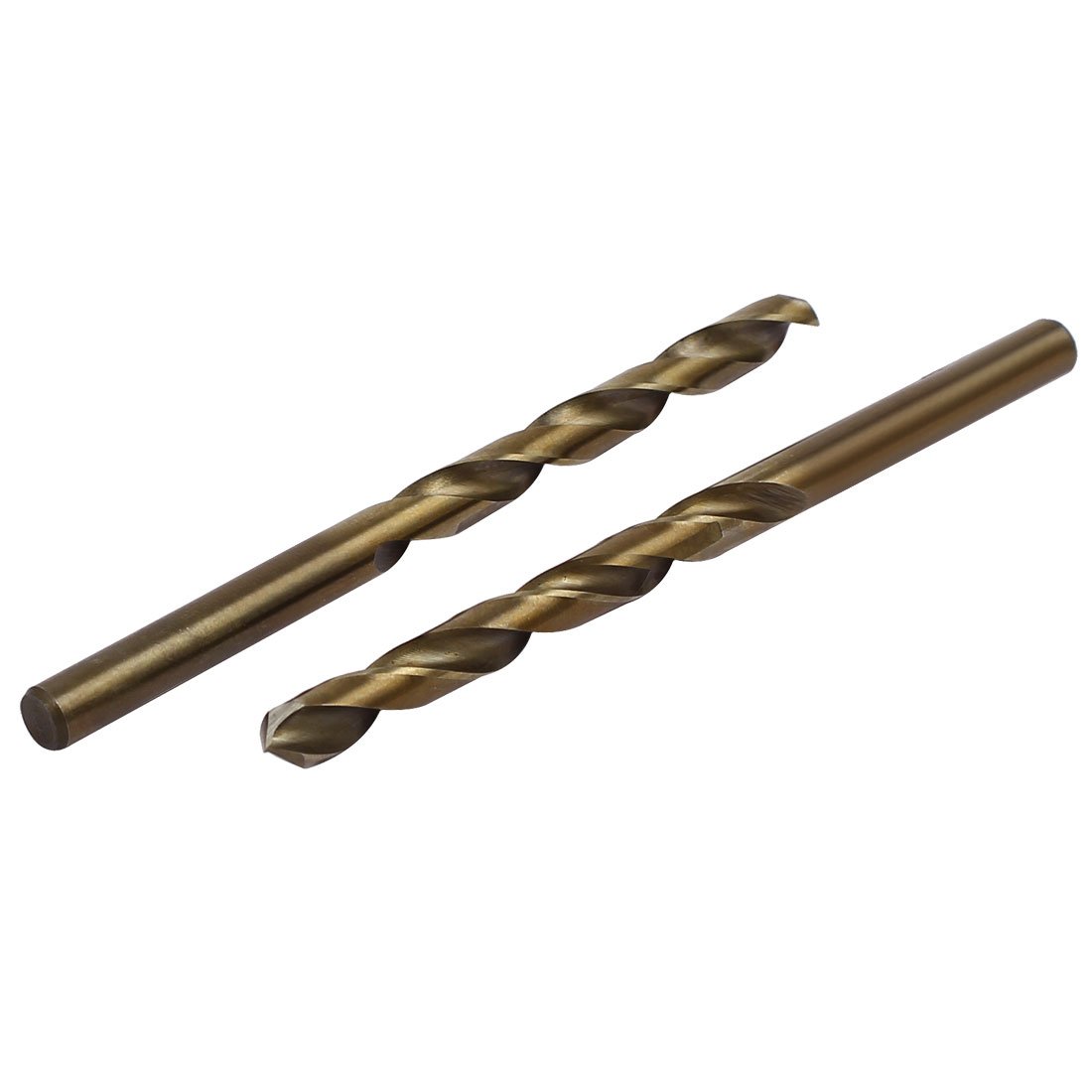 Sourcingmap 5.8mm Drilling Dia Straight Round Shank HSS Cobalt Metric Twist Drill Bit 2pcs