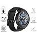 AKWOX [4 Pack] for Ticwatch S (Sport) / Ticwatch E (Express) / E2&S2 /Ticwatch C2 /2 Tempered Glass Screen Protector, 2.5D Arc Edges 9 Hardness Anti-Scratch Bubble-Free