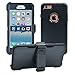 iPhone 6 Plus / 6S Plus Cover | 2-in-1 Screen Protector & Holster Case | Military Grade Edge-to-Edge Protection with carrying belt clip | Drop Proof Shockproof Dustproof | Black / Black