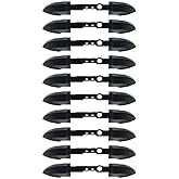 10 Sets RB LB Bumper Button Replacement for Xbox Series S X Controller Trigger Button Mod Kit Middle Bar Holder Repair Parts (Black2)