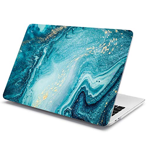 Batianda Case for Latest 2018 2017 2016 MacBook Pro 15 inch with Touch Bar (Model:A1707/A1990) Premium Hard Protective Shell with Gradient Keyboard Cover (Green River Sand)