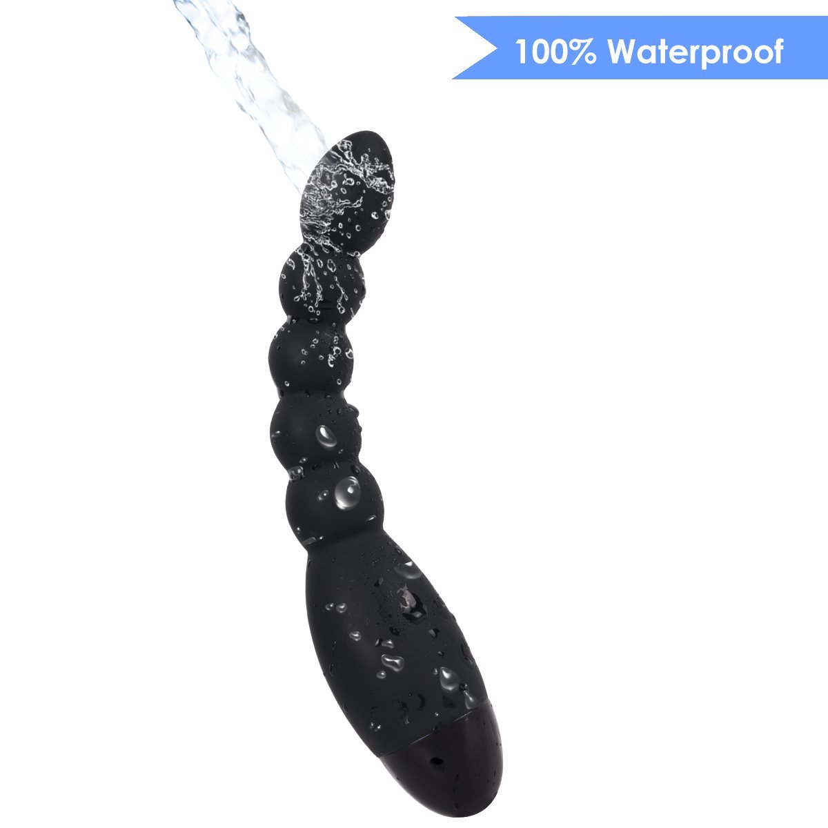 Zemalia Vibrating Anal Plug Beads 10 Speeds Prostate Massager Adult Anal Sex Toy G-Spot Vibrator Rechargeable Butt Plug Waterproof for Men Women and Couples